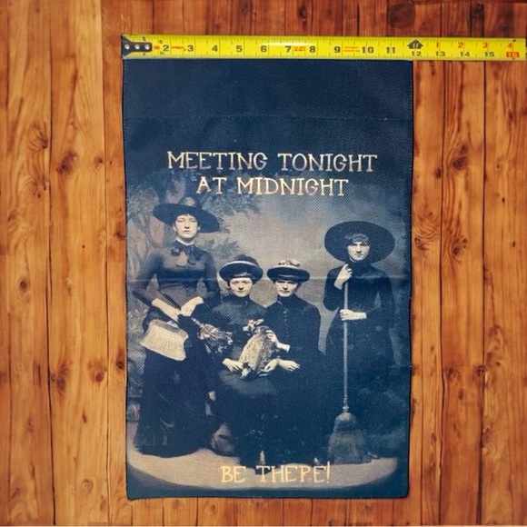 NEW ‘Meeting Tonight at Midnight Be There’ Garden Flag - Picture 5 of 6